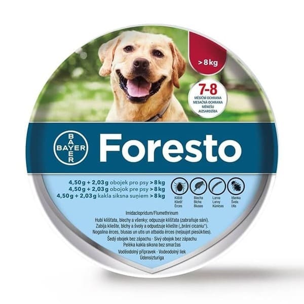 Foresto pretblusu kaklasiksna suņiem virs 8 kg 70 cm 4.50/2.03 g N1